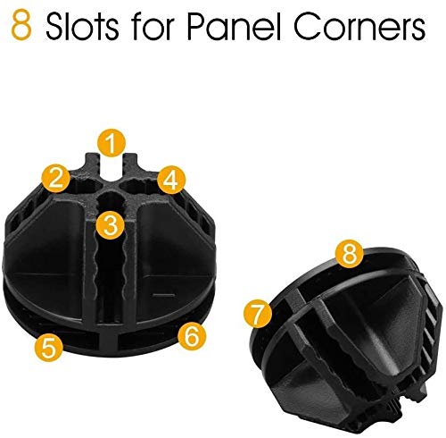 URBEST Wire Cube Connectors, Wire Cube Plastic Connectors for Modular Organizer Closet and Wire Grid Cube Storage Shelving Unit (Black, 40)