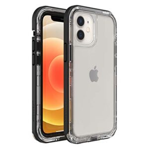 lifeproof for apple iphone 12 mini, slim dropproof, dustproof and snowproof case, next series, clear/black