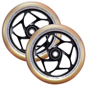 envy scooters 120mm gap core wheels- black/gold
