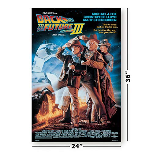 POSTER STOP ONLINE Back To The Future I, II & III - Movie Poster Set (Regular Styles) (Size 24 x 36 each)