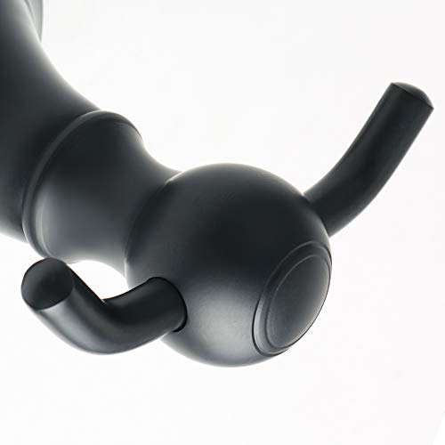 Alise Coat Hook Double Towel Robe Hook Clothes Hooks for Bathroom Kitchen Garage Table Cloakroom Wardrobe Swimming Pool,GOKE5102-B Matte Black Finish