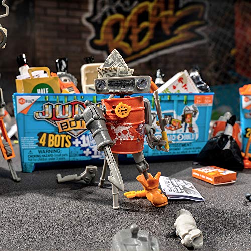 HEXBUG JUNKBOTS - Industrial Dumpster Assortment Kit - Surprise Toys in Every Box LOL with Boys and Girls - Alien Powered Toys for Kids - 50+ Pieces of Action Construction Figures - for Ages 5 and Up