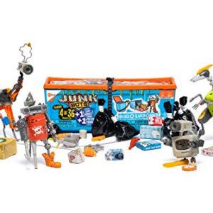 HEXBUG JUNKBOTS - Industrial Dumpster Assortment Kit - Surprise Toys in Every Box LOL with Boys and Girls - Alien Powered Toys for Kids - 50+ Pieces of Action Construction Figures - for Ages 5 and Up