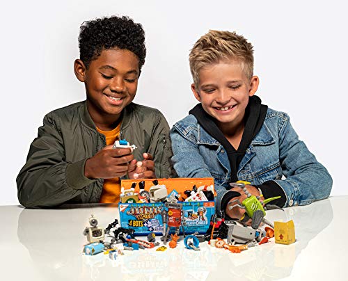 HEXBUG JUNKBOTS - Industrial Dumpster Assortment Kit - Surprise Toys in Every Box LOL with Boys and Girls - Alien Powered Toys for Kids - 50+ Pieces of Action Construction Figures - for Ages 5 and Up