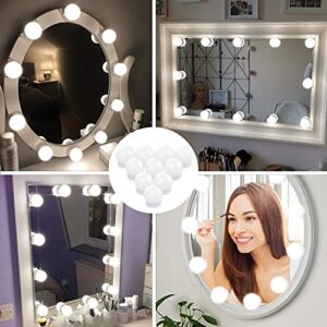 sylvwin Vanity Mirror Lights,Hollywood Style Mirror Lights Kit Dimmable LED Bulbs,Vanity Makeup Light for Dressing Mirror(USB Cable,Not Include Mirror) (10 Bulbs)