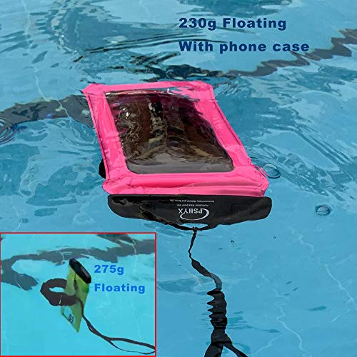 PSHYX Universal 100 Feet Waterproof Phone Pouch Floating Case with Arm Band for iPhone 13 12 11 Pro Max XS XR X 8 7 6S Plus Samsung Google LG Phone up to 7 Inch (Pack of 2) (Pink+Green)