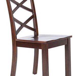 Safavieh Home Collection Ainslee Brown 18-inch Dining Chair (Set of 2)