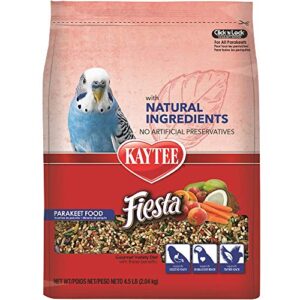 Kaytee Fiesta with Natural Colors Parakeet Food, 4.5 lbs.