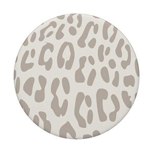 Leopard print cream cheetah design for women boys girl white PopSockets Swappable PopGrip