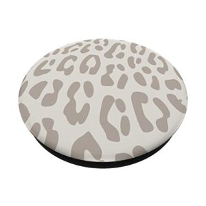 Leopard print cream cheetah design for women boys girl white PopSockets Swappable PopGrip