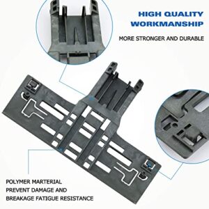 Upgraded W10546503 Upper Rack Adjuster & W10195840 Dishwasher Top Rack Adjuster & W10195839 Rack Adjuster & W10250160 Arm Clip-Lock (8pcs) Replacement for Whirlpool Dishwasher