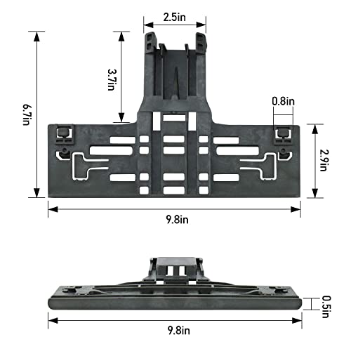 Upgraded W10546503 Upper Rack Adjuster & W10195840 Dishwasher Top Rack Adjuster & W10195839 Rack Adjuster & W10250160 Arm Clip-Lock (8pcs) Replacement for Whirlpool Dishwasher