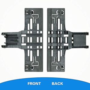 Upgraded W10546503 Upper Rack Adjuster & W10195840 Dishwasher Top Rack Adjuster & W10195839 Rack Adjuster & W10250160 Arm Clip-Lock (8pcs) Replacement for Whirlpool Dishwasher