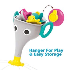 Yookidoo FunEleFun Fill ‘N’ Sprinkle Bath Toy. an Elephant Trunk Funnel Toddlers Play with 3 Interchangeable Trunk Accessories That Spins, Twist and Sprinkle, Promotes Kids STEM-Based Learning(Grey)