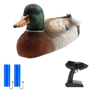 goolrc rc boat flytec v201 rc duck boat 2.4ghz hunting motion remote control duck boat waterproof for swimming pool pond&garden decor with 2 battery