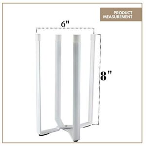 Multifunctional White Eco Kitchen Stand Holder and Drainer, Stand Support Storage Rack Plastic Bag Dispenser for Plastic Bags, Bottles, and Cups (50 Plastic Bags Included)