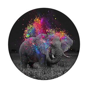 Elephant Colorful Wild animal Gift PopSockets PopGrip: Swappable Grip for Phones & Tablets