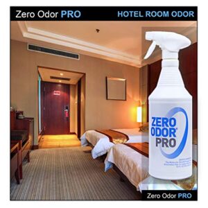 Zero Odor –Professional Odor Eliminator Bundle- Eliminate Extreme Air & Surface Odor– Patented Molecular Technology Best for Strong, persistent odor- Smell Great Again, 32oz & 128oz Refill