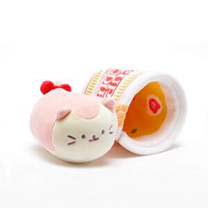 Anirollz x Nissin Cupnoodle Kittiroll 6" Blanket Plush Soft Squishy Stuffed Animal Kitty