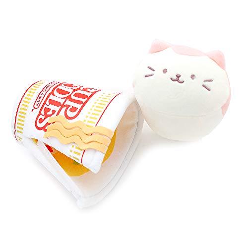 Anirollz x Nissin Cupnoodle Kittiroll 6" Blanket Plush Soft Squishy Stuffed Animal Kitty