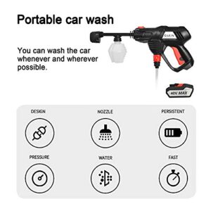 Teccop 40V High Pressure Washer MAX 507 PSI Cordless Portable Power Washer 2x40V Batteries 2000 mAH Lithium Battery Powered (2 Batteries)