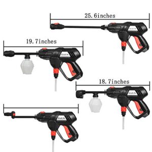 Teccop 40V High Pressure Washer MAX 507 PSI Cordless Portable Power Washer 2x40V Batteries 2000 mAH Lithium Battery Powered (2 Batteries)