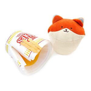 Anirollz x Nissin Cupnoodle Foxiroll 6" Blanket Plush Soft Squishy Stuffed Animal Fox