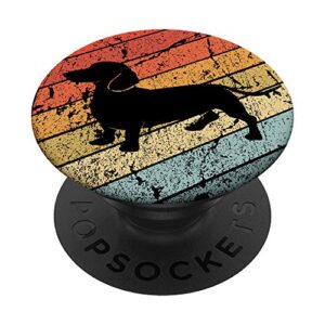 vintage weiner dog lover gift retro dachshund popsockets swappable popgrip