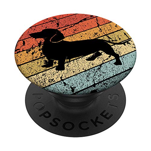 Vintage Weiner Dog Lover Gift Retro Dachshund PopSockets Swappable PopGrip