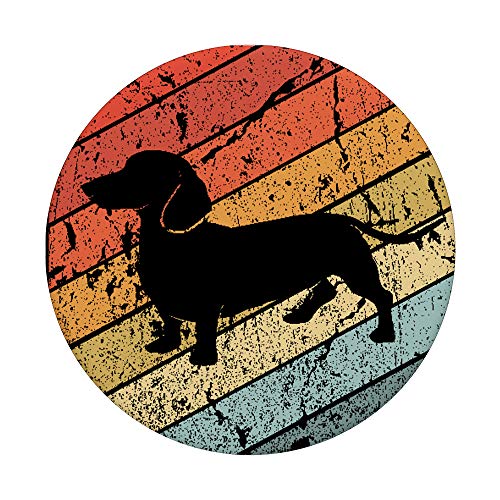 Vintage Weiner Dog Lover Gift Retro Dachshund PopSockets Swappable PopGrip