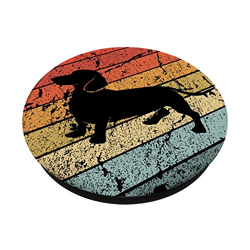 Vintage Weiner Dog Lover Gift Retro Dachshund PopSockets Swappable PopGrip