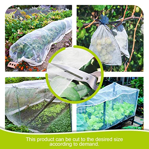 Garden Netting, Ultra Fine Garden Mesh Netting 10x33Ft Greenhouse Protection Net, Reusable Plant Covers for Protect Vegetables Fruits Plant Flower Crop Screen Barrier Net Row Covers