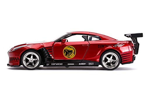 Jada 1:24 Diecast 2009 Nissan GT-R with Red Ranger Figure for Boys