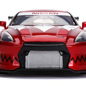 Jada 1:24 Diecast 2009 Nissan GT-R with Red Ranger Figure for Boys