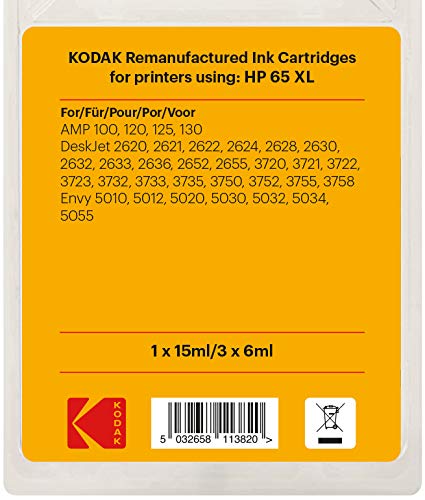 KODAK Ink Cartridge HP 65XL Black and Tricolor (55033)