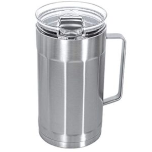 xpac 84-ounce sweat-free beverage/water pitcher with lid, stainless steel, vacuum insulated, keeps drinks cold for hours