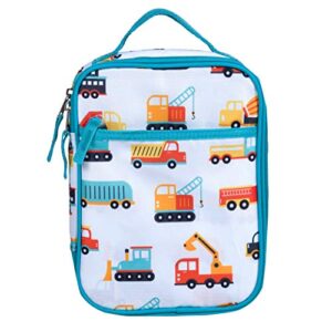 wildkin day2day kids lunch box bag for boys & girls, perfect for elementary lunch box for kids, easy access front pocket, ideal for packing hot or cold snacks for school & travel (modern construction)