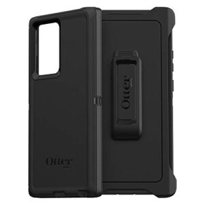otterbox defender case for galaxy note 20 ultra 5g, shockproof, drop proof, ultra-rugged, protective case, 4x tested to military standard, black, no retail packaging