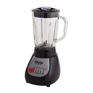 IMUSA USA GAU-80313B Black 10-Speed Blender with Glass Jar 4, 42 oz