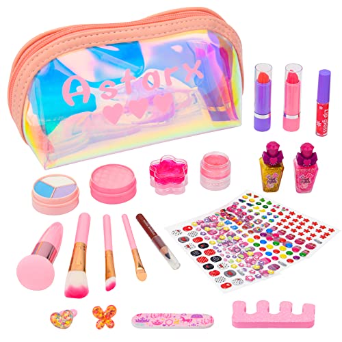 Bakeling Kids Makeup Kit for Girl, 21 Pcs Makeup Kids,Play Makeup for Little Girls Age 3,Makeup for Kids, Toddler Makeup Kit, Girls Play Makeup Set Washable Makeup Toys for Party/Cosplay,Girls Toys