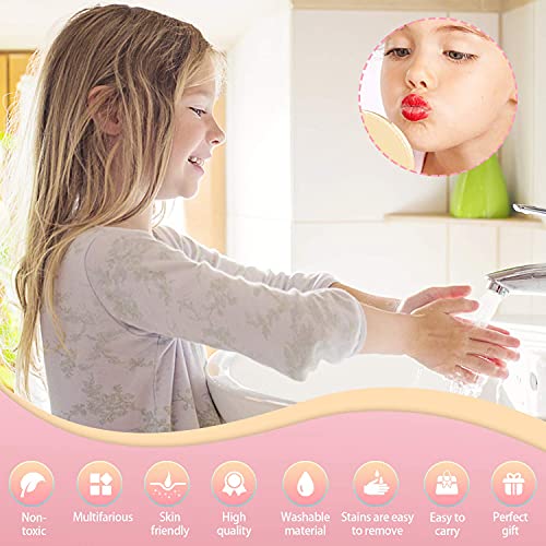 Bakeling Kids Makeup Kit for Girl, 21 Pcs Makeup Kids,Play Makeup for Little Girls Age 3,Makeup for Kids, Toddler Makeup Kit, Girls Play Makeup Set Washable Makeup Toys for Party/Cosplay,Girls Toys