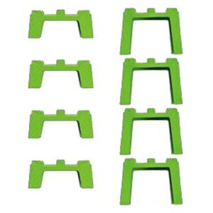 replacement parts for thomas the train - gbn45 ~ thomas & friends trackmaster percy 6 - in - 1 set ~ replacement package of 8 risers ~ 4 rb1 risers and 4 rb2 risers ~ green