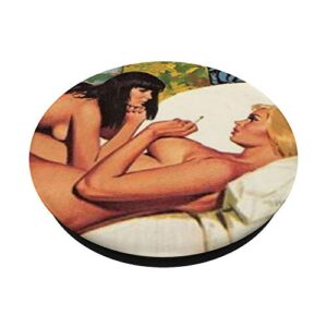 Sexy Naked Lesbians Pin Up Girl Nude Lesbian Lovers PopSockets PopGrip: Swappable Grip for Phones & Tablets