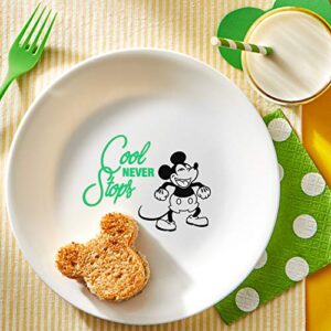Corelle Vitrelle 8-Piece Salad Plate Set, Triple Layer Glass and Chip Resistant, Lightweight Round Plates and Bowls Set, Disney's Mickey Mouse - The True Original