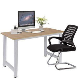 nihewoo computer desk modern simple writing table laptop table home office desk sturdy writing workstation white