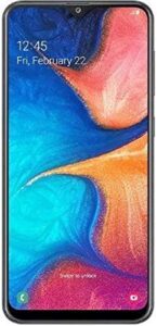 samsung galaxy a20 us version gsm unlocked not cdma cell phone with 32gb memory, 6.4" screen, 12 month samsung us version, black with free tempered glass
