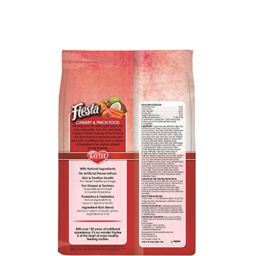 Kaytee Fiesta with Natural Colors Canary/Finch Food, 2 lbs.