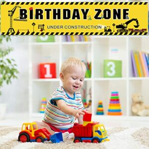 Construction Banner Dump Truck Birthday Banner Boys Birthday Party Decorations Construction Themed Party Supplies Dump Truck Digger Zone Photo Booth Props