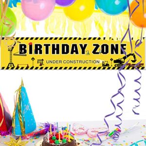 Construction Banner Dump Truck Birthday Banner Boys Birthday Party Decorations Construction Themed Party Supplies Dump Truck Digger Zone Photo Booth Props