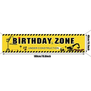 Construction Banner Dump Truck Birthday Banner Boys Birthday Party Decorations Construction Themed Party Supplies Dump Truck Digger Zone Photo Booth Props